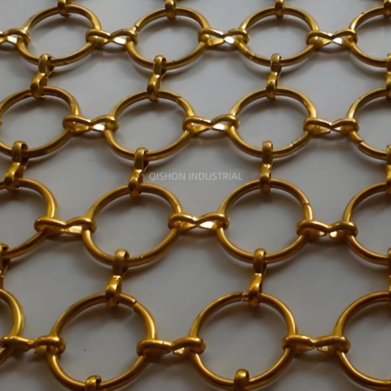 Innovative Stainless Steel Decorative Ring Curtain Mesh